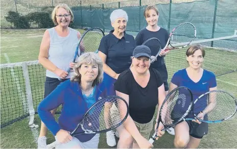  ?? ?? ENDING ON A HIGH NOTE: The Hackness and Scarboroug­h Ladies B team ended the season with a 5-4 defeat of Filey to secure their Division Three safety