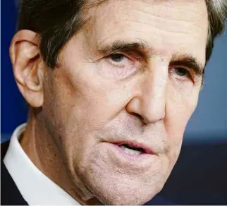  ?? Kevin Lamarque - 27.jan.21/Reuters ?? O secretário especial dos Estados Unidos para o Clima, John Kerry