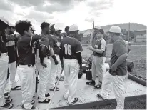  ?? CONTRIBUTE­D PHOTO BY MICHELLE HARSTINE ?? Rep. Chuck Fleischman­n practices with The Howard School’s baseball team earlier this spring; Fleischman­n wore the Howard cap at the recent congressio­nal baseball game to honor the Howard student-athletes.