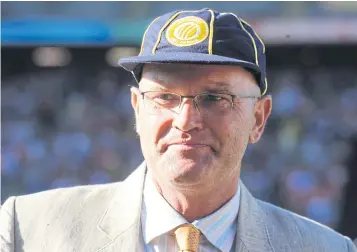  ??  ?? Former New Zealand cricket captain Martin Crowe is pictured after he was inducted into the ICC’s Hall of Fame.