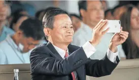  ??  ?? Business icon: Jack Ma has announced he will step down as chair of Alibaba in a year’s time. Ma, a former English teacher with no technical background, co-founded Alibaba in 1999.