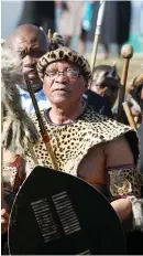  ??  ?? TRADITIONA­L. Jacob Zuma’s traditiona­l values endear him to many hundreds of thousands of South Africans.