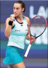  ?? PHOTO: AFP ?? France’s Caroline Garcia reacts during her women’s singles match against Coco Gauff of the US at the Miami Open at Hard Rock Stadium on Monday.