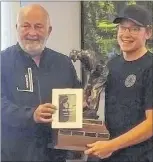  ?? SUBMITTED PHOTOS ?? Corner Brook golfers Taylor Cormier (left photo) and Andrew Bruce were the 2018 Tely Tour champions.