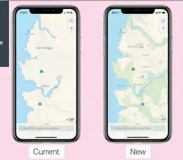  ??  ?? Apple Maps gets a lot better in iOS 12, but the new maps are rolling out slowly