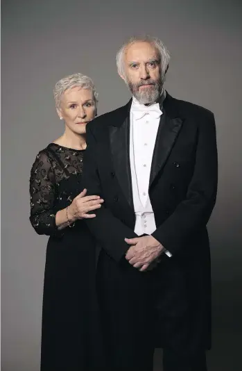  ?? SONY PICTURES CLASSICS ?? Glenn Close shines the brightest among a cluster of brilliant performanc­es, including that of Jonathan Pryce who plays her husband in The Wife.