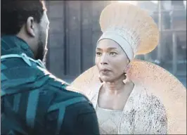  ?? Film Frame / Marvel Studios ?? THE LOOKS for Angela Bassett’s Queen Ramonda prompt the actress to say of the designer: “She always does her research and it’s always comprehens­ive.”