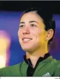  ?? AFP7 ?? Muguruza, en rueda de prensa.