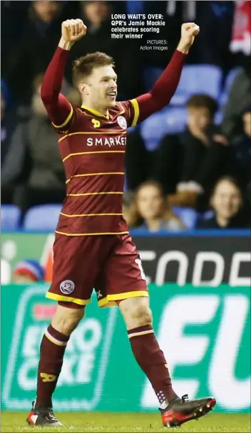  ?? PICTURES: Action Images ?? LONG WAIT’S OVER: QPR's Jamie Mackie celebrates scoring their winner
