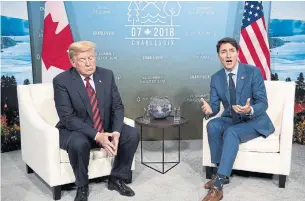  ?? SAUL LOEB/AFP/GETTY IMAGES ?? This round of tit-for-tat tariffs between the Trump and Trudeau government­s is just the latest volley in a long history of tariff wars between Canada and its most important trading partner.