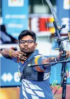  ?? GETTY IMAGES ?? Dhiraj Bommadevar­a has opened India's Paris Olympic quota account in archery.