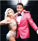  ??  ?? EMMA SLATER AND RASHAD JENNINGS