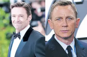  ??  ?? Hugh Jackman reveló que años atrás lo querían como el nuevo Agente 007, pero rechazó el papel, ahora dice que pensaría seriamente en tomar el rol principal.
