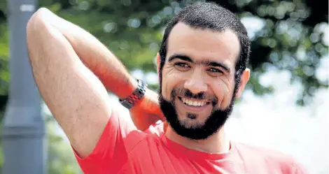  ?? COLIN PERKEL/THE CANADIAN PRESS ?? Former Guantanamo Bay prisoner Omar Khadr is seen in Mississaug­a, Ont., last week.