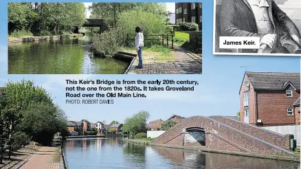  ?? PHOTO: ROBERT DAVIES PHOTO: ROBERT DAVIES ?? This Keir’s Bridge is from the early 20th century, not the one from the 1820s. It takes Groveland Road over the Old Main Line.
Looking towards the new developmen­t at Tividale.