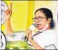  ?? ANI ?? West Bengal CM Mamata Banerjee addresses party workers virtually in Kolkata on Wednesday.