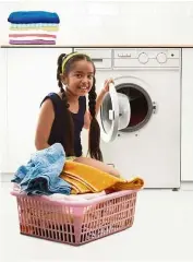  ?? — 123rf ?? Give children chores so they know they have a role to play in the family.