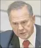  ?? M. Welsh Montgomery Advertiser ?? ROY MOORE was found guilty of violating ethics in his order to bar samesex marriage licenses.