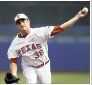  ?? MATT BARNARD / TULSA WORLD ?? Ty Culbreth pitched Texas’ second consecutiv­e complete game in the Big 12 tournament — the only complete games UT has pitched all season.