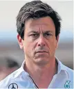  ?? ?? OUTRAGED
Chief Toto Wolff