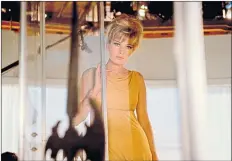  ??  ?? Italian star Monica Vitti in 1966 British spy comedy Modesty Blaise which also starred Terence Stamp and Dirk Bogarde