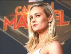  ??  ?? Larson poses at the premiere of ‘Captain Marvel’ in Los Angeles, California, last Monday. — Reuters photo