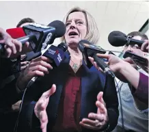  ?? ED KAISER ?? “The fact of the matter is Alberta has to do well for Canada to do well,” says Premier Rachel Notley.