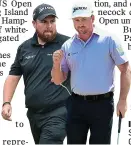  ??  ?? IN THE MIX: Irish pair Shane Lowry (left) and Graham McDowell