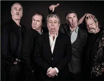  ??  ?? The surviving team were reunited in 2014. Left to right, John Cleese, Eric Idle, Terry Jones, Michael Palin and Terry Gilliam