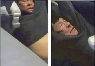  ?? REUTERS ?? Video screengrab­s show passenger David Dao being dragged off a United Airlines flight at Chicago O’Hare Internatio­nal Airport earlier this month.