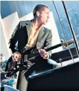  ??  ?? He looks good on the stage floor: Alex Turner is adept at reinventin­g himself