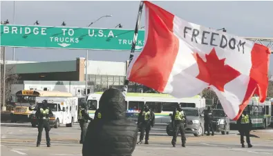  ?? JEFF KOWALSKY / AFP VIA GETTY IMAGES FILES ?? The Canadian public demands accountabi­lity from the elected and appointed officials that allowed the winter's Freedom Convoy emergency in Ottawa to persist as long as it did, the Post's Matt Gurney writes.