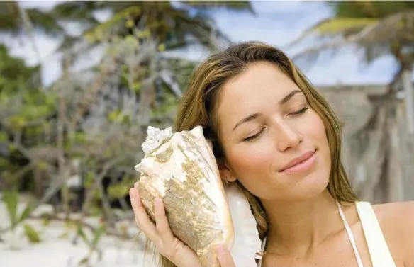  ??  ?? PHOTO: THINKSTOCK SHELL BE RIGHT: Studies have found spending time at the beach improves happiness, general well-being and even brain function.