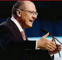  ??  ?? O pré-candidato tucano Geraldo Alckmin diz ter cinco partidos encaminhad­os para formar aliança