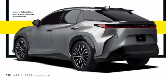  ?? ?? Lexus, for the love of god, step away from the crease making machine