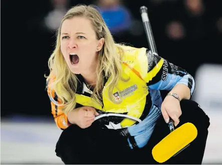  ?? DAVID BLOOM ?? Calgary skip Chelsea Carey has a new rink competing in the 41st Autumn Golf Curling Classic ongoing at the Calgary Curling Club.