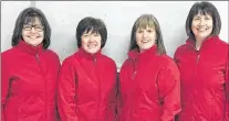  ?? SUBMITTED ?? The St. John’s rink of (from left) Diane Roberts, Heather Martin, Patricia Tiller and Candy Thomas is representi­ng Newfoundla­nd and Labrador at the national senior women’s curling championsh­ip in Stratford, Ont.