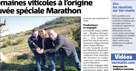  ?? (Photo N. Sa.) ?? Trois domaines vanteront les délices des vignobles du Golfe.