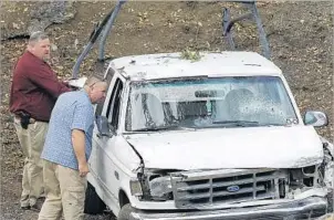  ?? Rich Pedroncell­i Associated Press ?? THE ELEMENTARY school staff had practiced drills to know what to do during an active shooting, the district superinten­dent said. Above, the truck involved in the rampage.