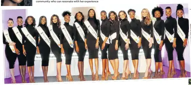  ??  ?? The organisers inadverten­tly sparked a row when the top 16 Miss SA contestant­s were announced.