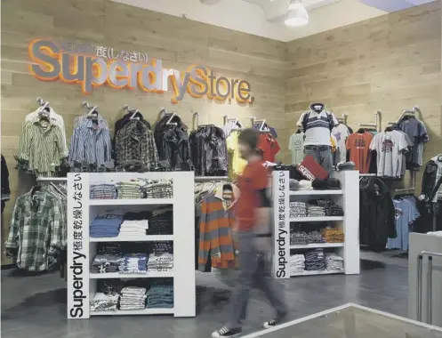  ??  ?? 0 Superdry has grown to become a familiar sight on the UK high street.