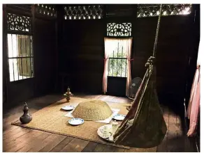  ??  ?? The dining area in Rumah Penghulu Abu Seman in Kuala Lumpur.