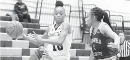  ?? BSMG ?? Bowie State’s Kyaja Williams dribbles against Bloomfield College on Jan. 2.