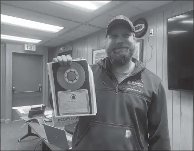  ?? Photo by Diana Haecker ?? HARBORMAST­ER OF THE YEAR— Nome Harbormast­er Lucas Stotts was honored with the Harbormast­er of the Year award from the Alaska Associatio­n of Harbormast­ers & Port Administra­tors Annual Conference in October.