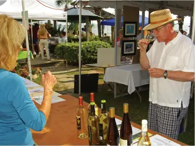  ??  ?? MEXICO BEACH WINE TASTING • VISIT FLORIDA