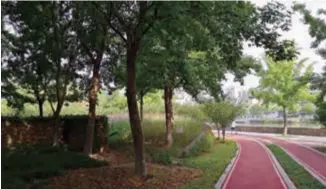  ?? ?? A jogging track at Nanjingyua­n Park