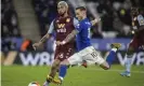  ?? Photograph: Andrew Kearns - CameraSpor­t/ CameraSpor­t via Getty Images ?? Leicester City v Aston Villa on 9 March was the last match in the Premier League before the Covid-19 shutdown.