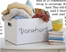  ?? PHOTOGRAPH COURTESY OF HOUSEBEAUT­IFUL.COM ?? RATHER than throwing unused things away, donate them to those who need it more amid trying times.