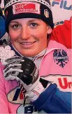  ?? ?? Rosa Pantani Elena Fanchini argento mondiale 2005 in discesa