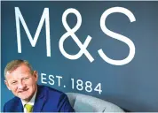  ?? REUTERS ?? After presenting the results, Steve Rowe will step down as chief executive officer after six years in the top job, ending a 39-year career at M&S.